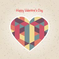 abstract valentine's day retro geometric pattern N9