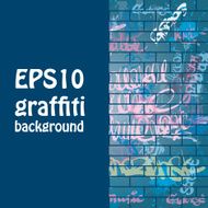Graffiti background Calligraphic elements and ink splash N4
