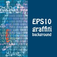 Graffiti background Calligraphic elements and ink splash N5