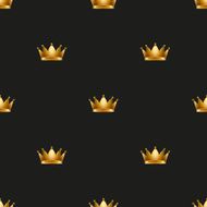 Universal vector seamless patterns tiling Royal king crown N4