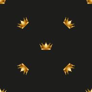 Universal vector seamless patterns tiling Royal king crown N5