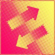 halftone connection background