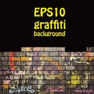Graffiti background Calligraphic elements and ink splash N6