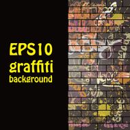 Graffiti background Calligraphic elements and ink splash N10
