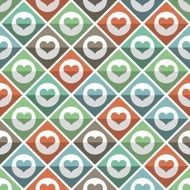 seamless pattern of hearts tile N3