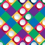seamless pattern from paper circles on a colored background N2