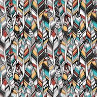 Feather seamless pattern N12