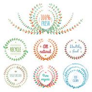 Set of floral design elements N15