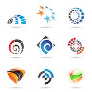 Various colorful abstract icons N2