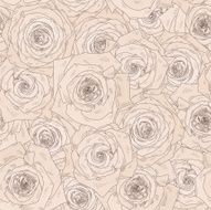 Seamless vector pattern with beautiful roses