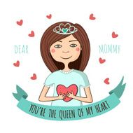 Greeting card for mom with love N5