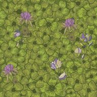 Seamless pattern with clover N2