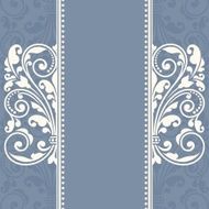 Floral pattern for invitation or greeting card N2