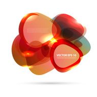 Vector color background abstract circles N2