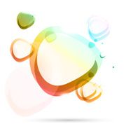 Vector color background abstract circles N3