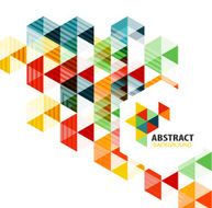 Geometric abstract polygonal background N54
