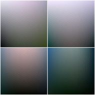 Abstract blurred hexagonal backgrounds set N4