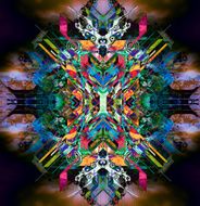 Futuristic abstract colorful background