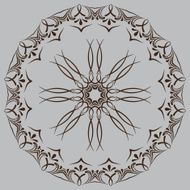 circular abstract pattern in Arabic style N8