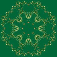 circular abstract pattern in Arabic style N9