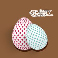 Happy Easter celebration with eggs