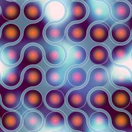 Pattern of blurred connected balls N2