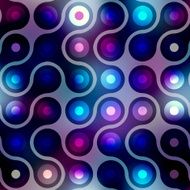 Pattern of connected balls on blurred background N2