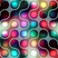 Pattern of blurred connected balls N3