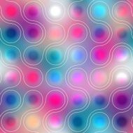 Pattern of connected balls on blurred background N3