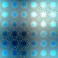 Blue blurred balls
