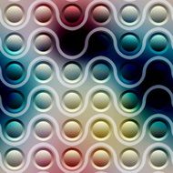 Pattern of connected balls on blurred background N4