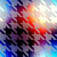 Geometric pattern of Hounds-tooth on blurred background N2