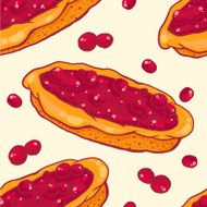 Cherry pie seamless pattern