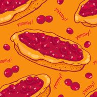 Cherry pie seamless pattern N2