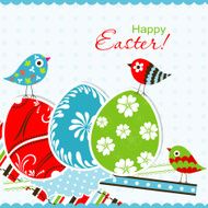 Template Easter greeting card N12
