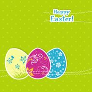 Template Easter greeting card N13