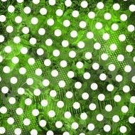 Grunge Green Polka Dot Art