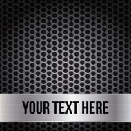 Metal Grid Background Template Vector Illustration