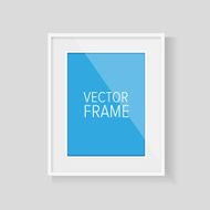 Realistic vector frame white N2
