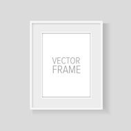 Realistic vector frame white N3