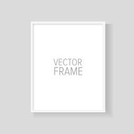 Realistic vector frame white N4
