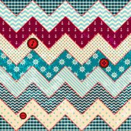 Chevron patchwork in nautical style