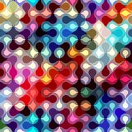 Abstract geometric pattern with figures connected