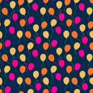 Holiday pattern with balloons
