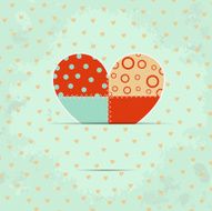 Template Valentine background with grunge