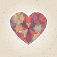abstract valentine's day retro geometric pattern N11