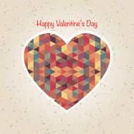 abstract valentine's day retro geometric pattern N12