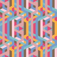 abstract retro geometric pattern illustration N2