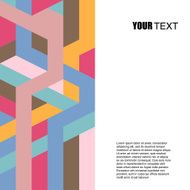 abstract retro geometric pattern illustration N6