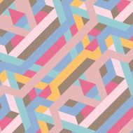 abstract retro geometric pattern illustration N7